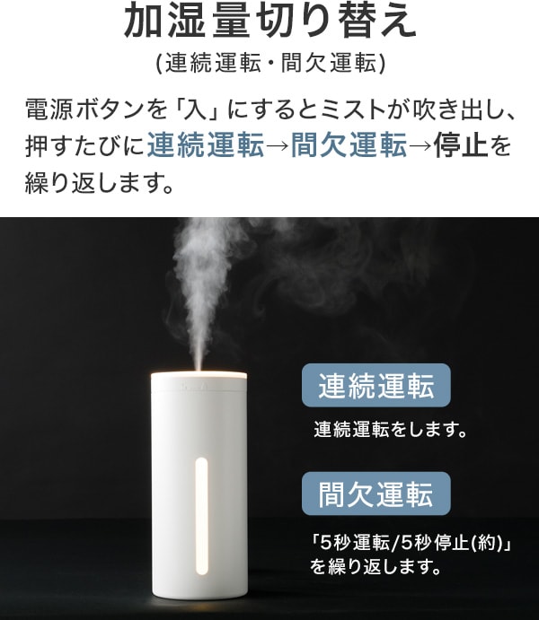 加湿量切り替え