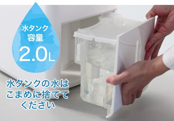 水タンク容量 2.0L