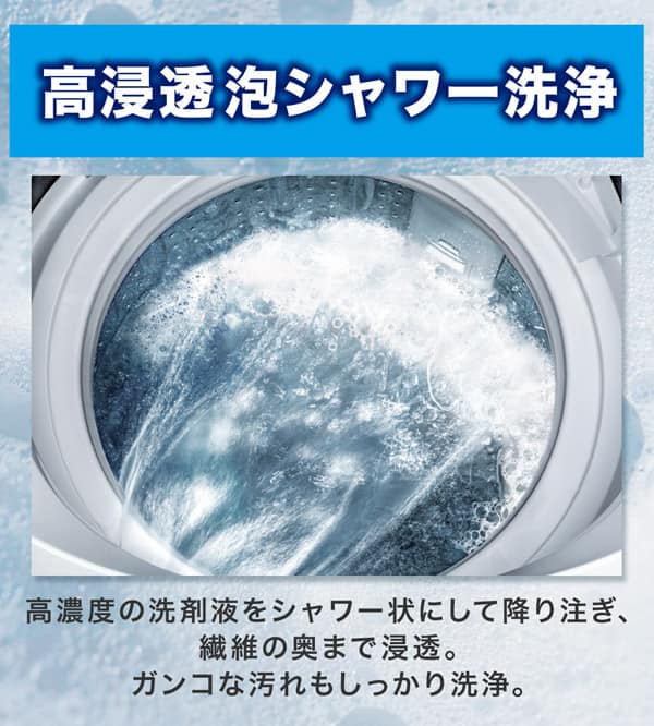 高浸透泡シャワー洗浄