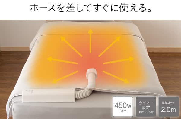 ホースを差してすぐに使える