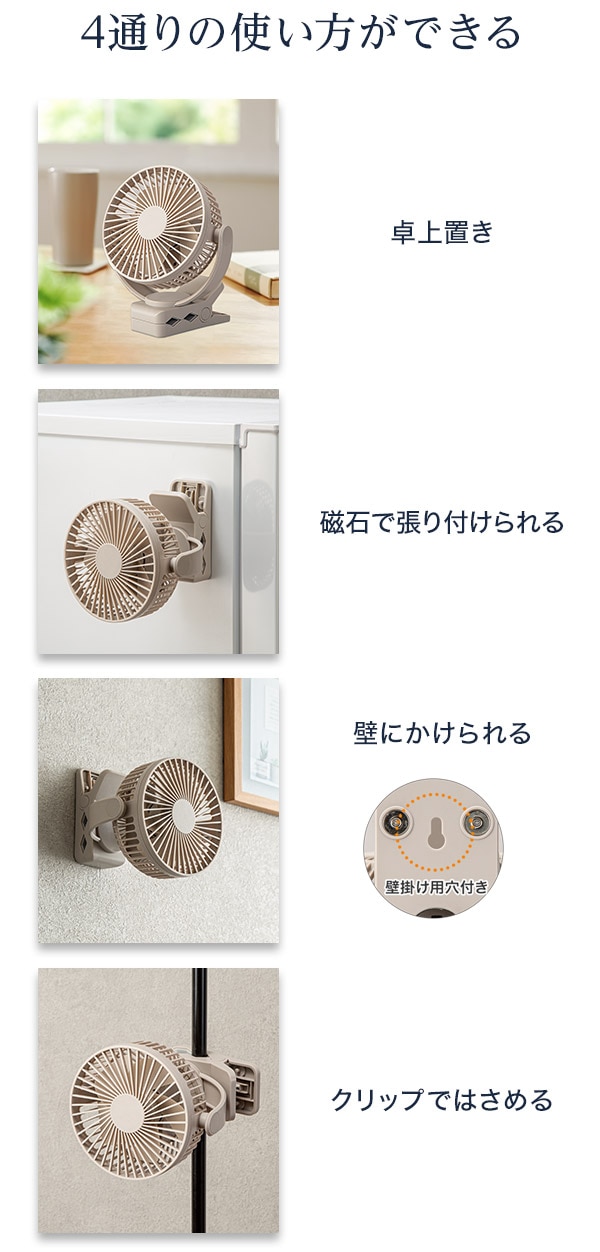 4通りの使い方ができる