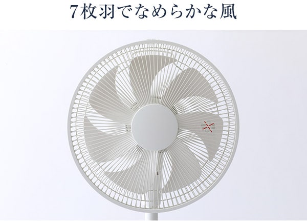 7枚羽でなめらかな風