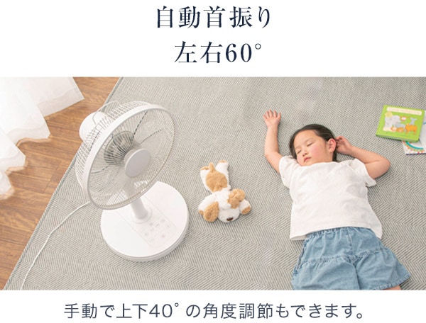 自動首振り左右60°