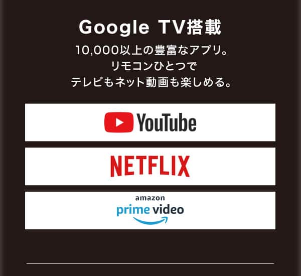 GoogleTV搭載