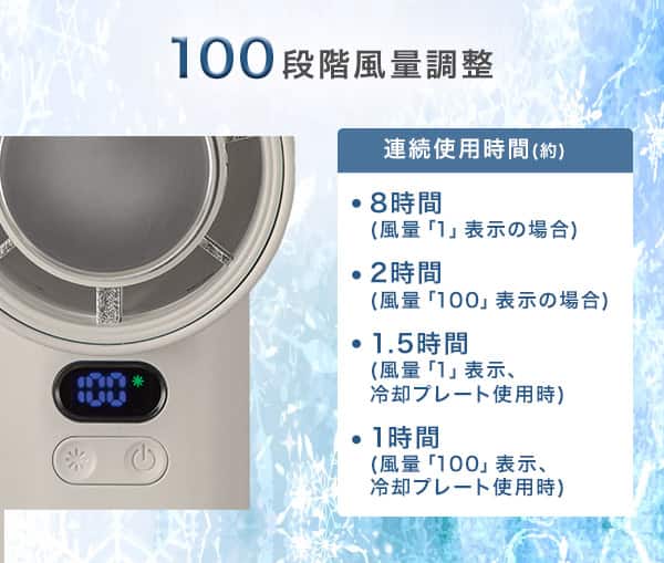 100段階風量調整