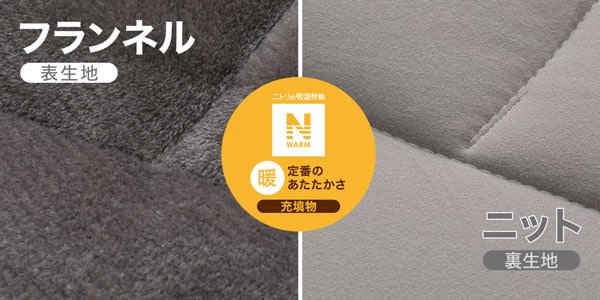 2115100014210s カバーなしで使える快適掛ふとん(Nウォーム K2411 K2410)