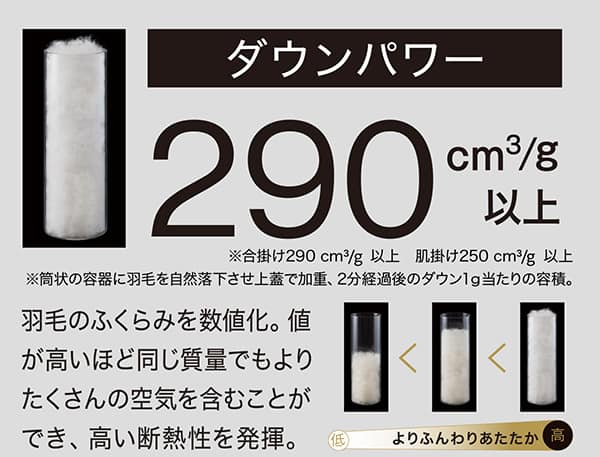 2枚合わせ 羽毛布団 ダックダウン 合掛け70％・肌掛け50％ ダブル(NTR