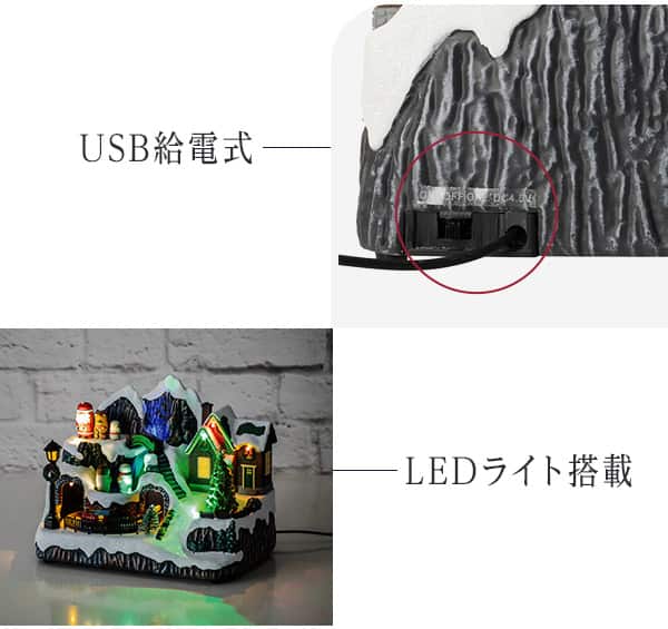 USB給電式・LEDライト搭載