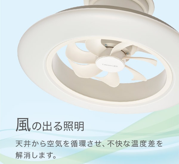 風の出る照明