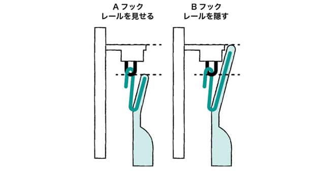 フックのタイプを選ぶ