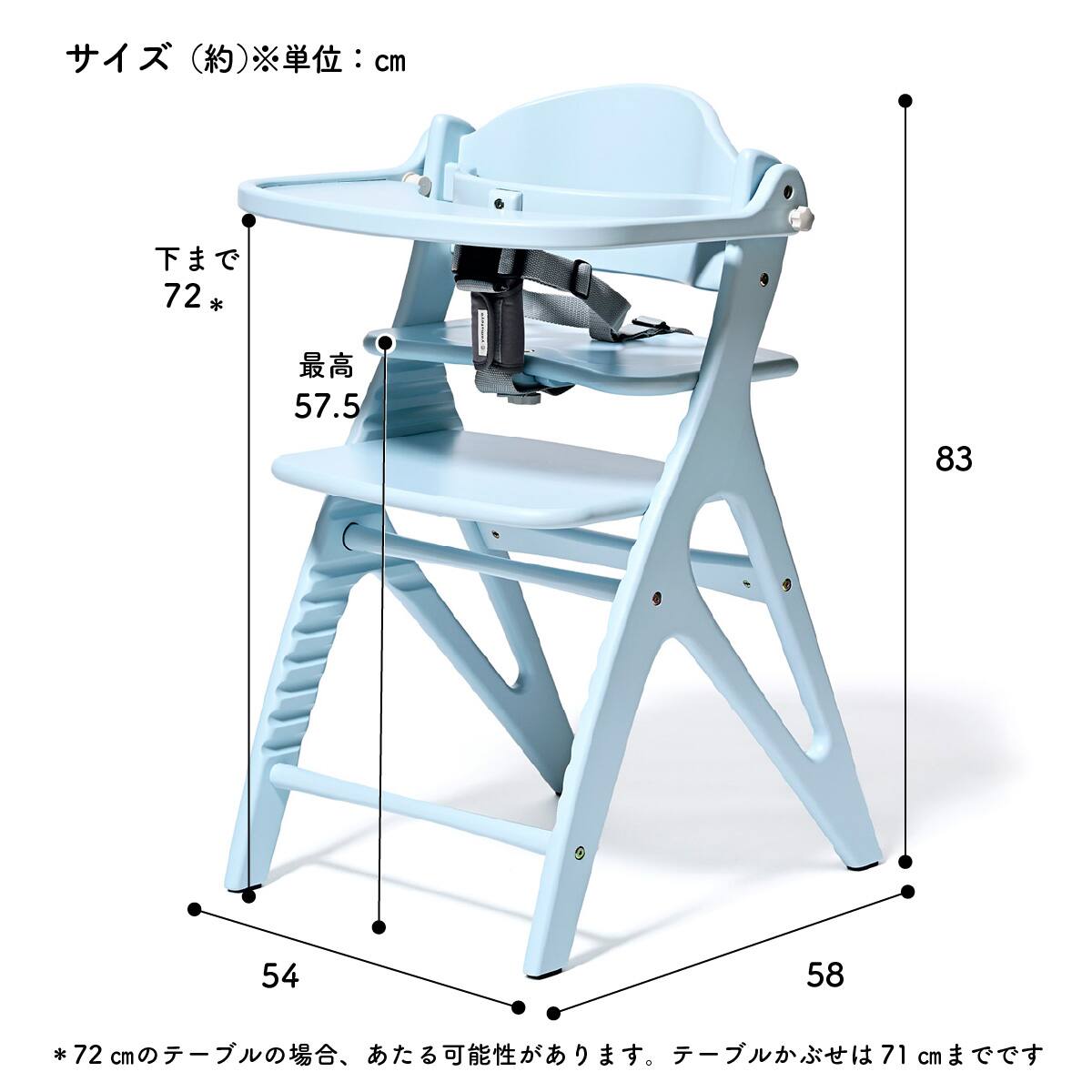 大和屋 ベビーハイチェア アッフルソルベチェア レモン | ニトリネット