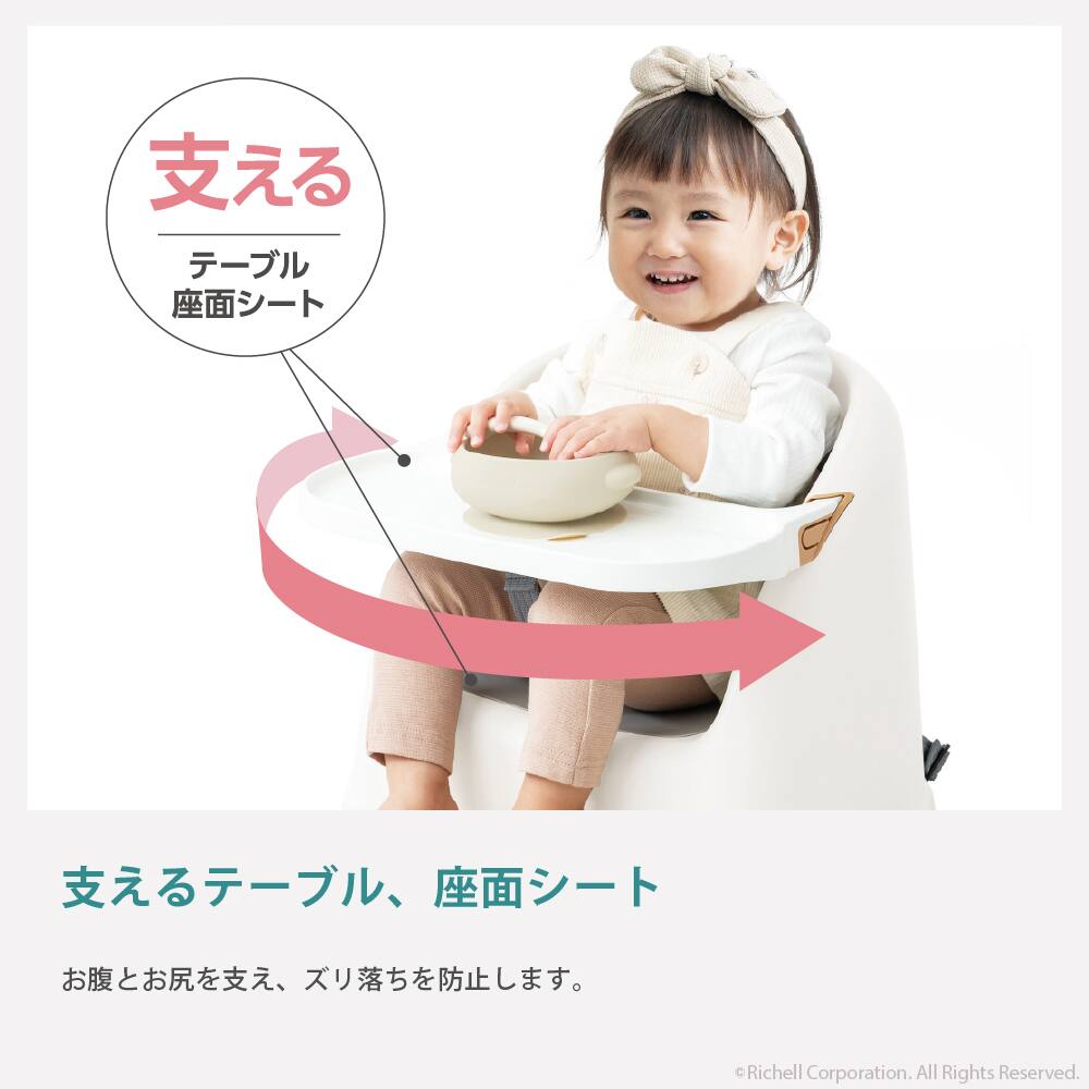 リッチェル ベビーチェア フィージーR ベージュ | ニトリネット【公式
