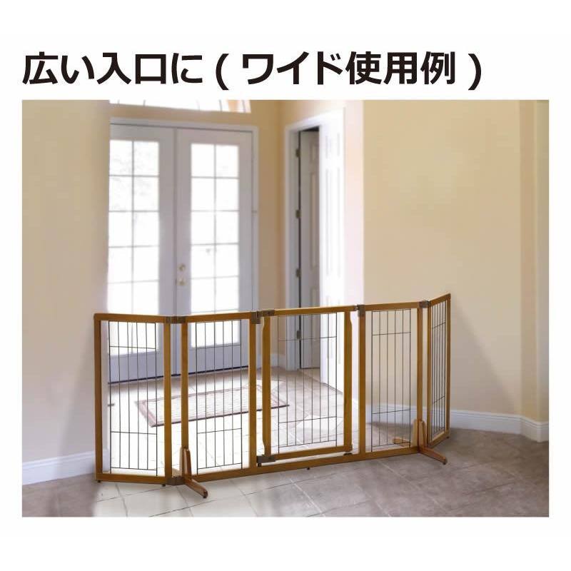リッチェル 木製おくだけドア付ペットゲートH レギュラー ブラウン
