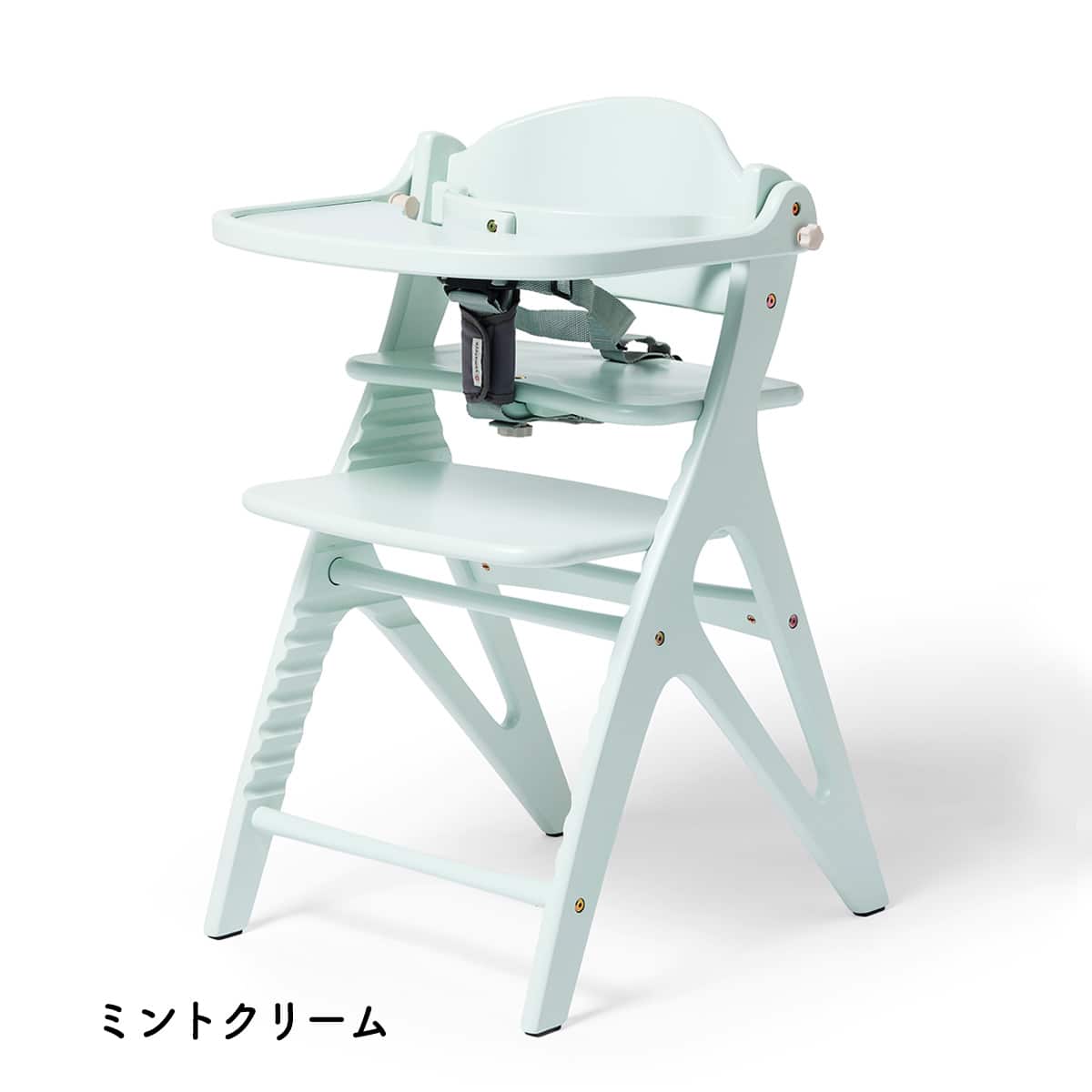 大和屋 ベビーハイチェア アッフルソルベチェア ミントクリーム