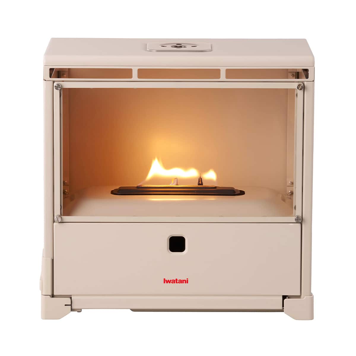 Iwatani カセットガス暖炉 マイダンロ MYDANRO CB-MDR-1-IV アイボリー