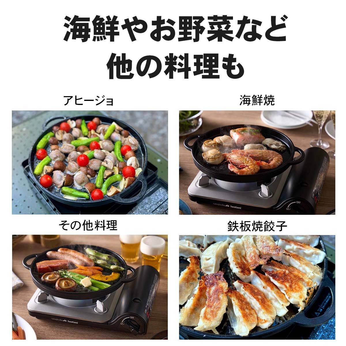 Iwatani ステーキ鉄板プレート 鉄鋳物製 CB-A-STP | ニトリネット