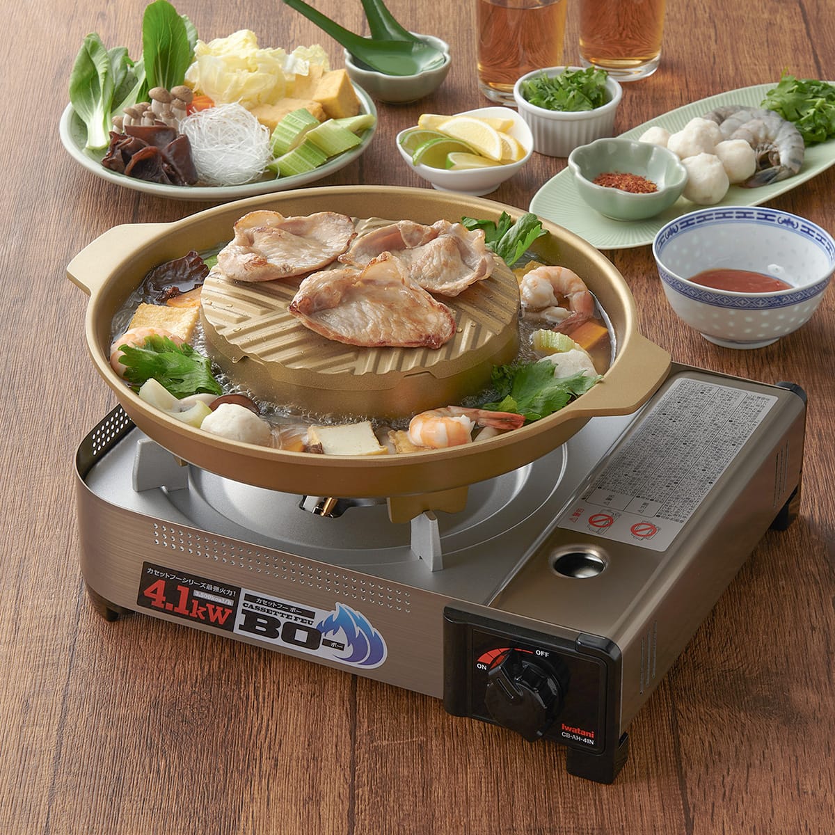 Iwatani カセットフー BO- ケース付 カセットこんろ 防災 日本製 CB-AH