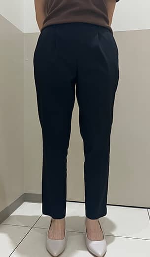 ストレッチピケテーパードパンツ
