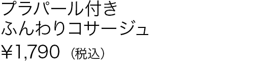プラパール付きふんわりコサージュ