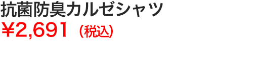抗菌防臭カルゼシャツ
