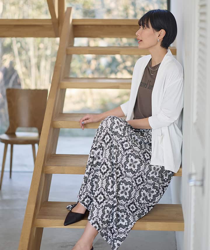 ひんやり涼しく、しわになりにくい、UVスラブシリーズ