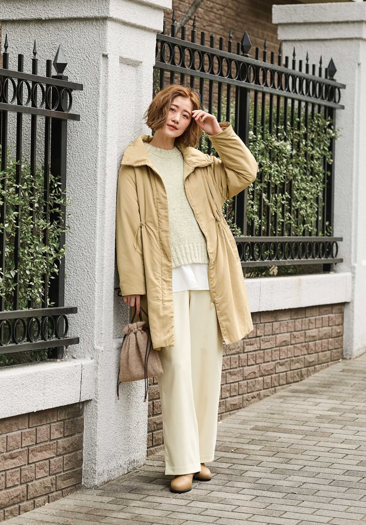 Ｎウォーム中綿スタンドカラコート